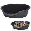MP Bergamo Tino 80 Legowisko dla Psa Plastikowy Kosz Wytłoczka 80x60x25cm Czarne