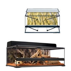 Exo Terra Duże Szklane Terrarium dla Węża Żółwia Legwana 90x45x30cm PT2611