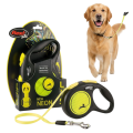 FLEXI Smycz Automatyczna Odblaskowa NEON Taśma L do 50kg 5m