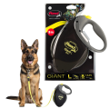 FLEXI Smycz automatyczna GIANT NEON Taśma L do 50 kg 8m