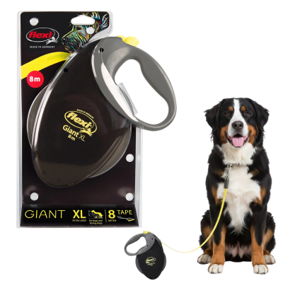 FLEXI Smycz automatyczna GIANT NEON Taśma XL od 50 kg 8m