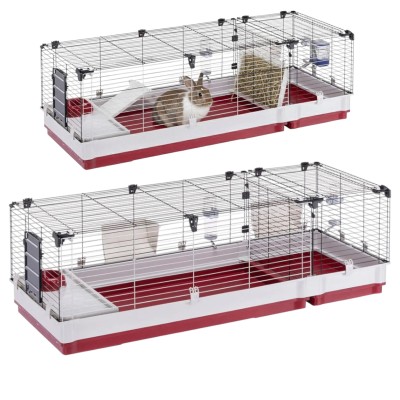 FERPLAST GABBIA 160 Klatka Królika Świnki 162 cm CZERWONA