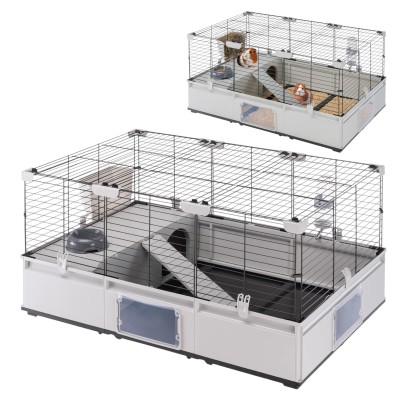 FERPLAST MODULAR 2 Klatka Modułowa dla Królików i Świnek Morskich Cavii 109x72x56cm