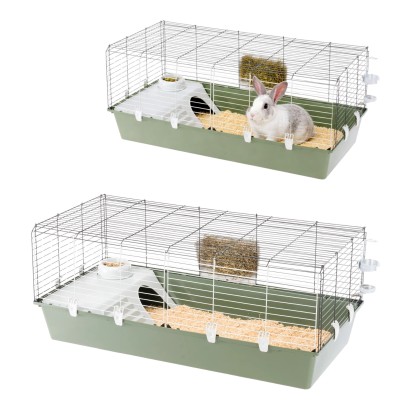 FERPLAST RABBIT 120 Duża Klatka Dla Królika Świnki 118cm Zielona