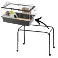 FERPLAST CASITA CZARNA 80 Klatka dla królika+STOJAK 50cm