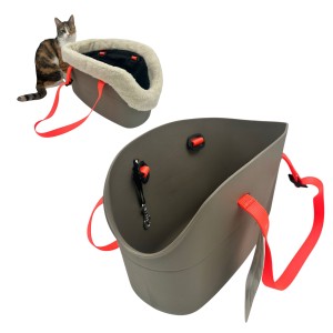 Ferplast With Me Winter Transporter dla Zwierząt TORBA Psa Kota Królika 21,5x43,5x27cm z OCIEPLACZEM Pomarańcz