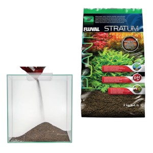 Fluval Shrimp Stratum Podłoże Mineralne Aktywne do Krewetkariów Zbiorników Z Krewetkami i Roślinnych 2kg