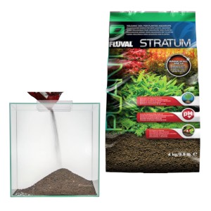 Fluval Shrimp Stratum Podłoże Mineralne Aktywne do Krewetkariów Zbiorników Z Krewetkami i Roślinnych 4kg