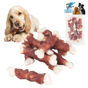 Przysmak dla Psa Psów Kostki Wapienne Owijane Kaczką 10szt