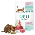 OptiMeal Sensitive Saszetka Karma Mokra dla Kota Jagnięcina z Indykiem ZESTAW 12x85g