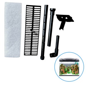 Zestaw Filtracyjny do Akwarium SunSun HR-380 WŁÓKNINA WLOT WYLOT KOLANKO WIESZAK KRATKA