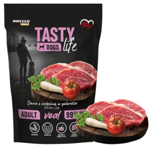 Tasty Dogs Life Mokra Karma Dla Dorosłych Psów Cielęcina 500g  