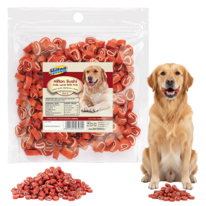 Sushi Rolls Przysmak Miękkie Smaczki dla Psa Jagnięcina z Rybą 500g