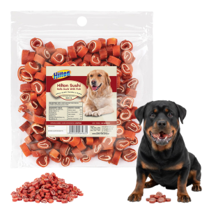 Sushi Rolls Przysmak Miękkie Smaczki dla Psa Królik z Rybą 500g