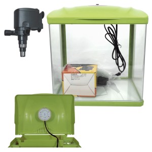 Akwarium HR-300 14L z filtrem i Lampą LED Zielone
