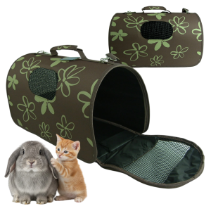 Transporter dla Zwierzą TORBA Hilton Flowers transportowa dla Psa Kota M  43x24x26cm Brązowa