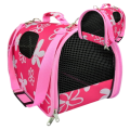 Transporter dla Zwierząt TORBA Hilton Flowers transportowa dla Psa Kota M 43x24x26cm Różowa