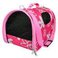 Transporter dla Zwierząt TORBA Hilton Flowers transportowa dla Psa Kota M 43x24x26cm Różowa