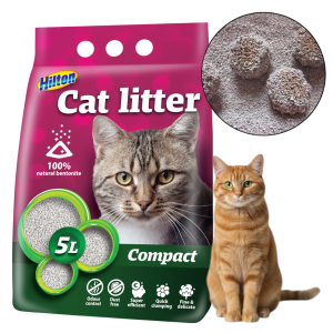 Hilton Żwirek Bentonitowy Dla Kota Compact Zbrylający 5L