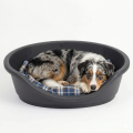 MP Bergamo Tino 80 Legowisko dla Psa Plastikowy Kosz Wytłoczka 80x60x25cm Czarne