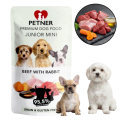 PETNER Wysokomięsna Karma Mokra dla Szczeniąt Wołownina z Królikiem 95,5% Mięsa 500g