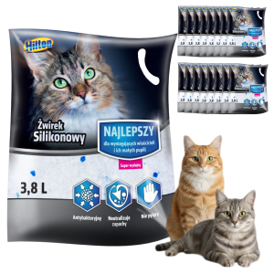 HILTON ŻWIREK SILIKONOWY DLA KOTA 16x3,8l pakiet