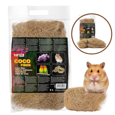 Podłoże do Terrarium Dla Gadów Gryzoni - Gniazdo Podłoże Włókno Kokosowe Coco Fiber 5l