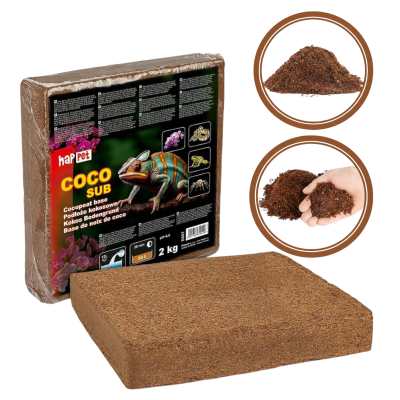 Podłoże do Terrarium - Włókno Kokosowe COCO SUB Brykiet 2kg