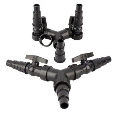 TRÓJNIK NA WĄŻ POMPY FILTRA 1", 1 1/4", 1 1/2" 25-32-38mm Z REGULACJĄ