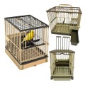 Klatka Transportowa Transporter dla Kanarków Cardellina Beż 21,5×15,5x20cm