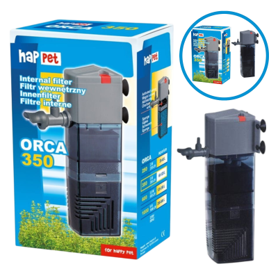 Happet ORCA 350 FILTR Wewnętrzny do akwarium 120l 350l/h 4W