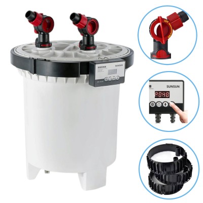 Filtr Kubełkowy SunSun HW-5000 1800-600l/h z Wbudowaną Lampą UV-C 9W