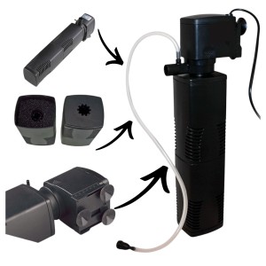 Duży Filtr Wewnętrzny Cyrkulator SunSun JP-025F 1600 L/H do Akwarium 250-500L