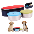 Zestaw Misek Podróżnych Dla Psa Kota 2x0,5L Miska + Etiu