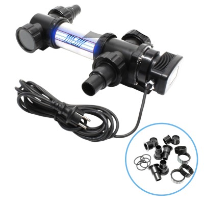 Lampa Ze Stali Nierdzewnej SunSun CUV-755 UV-C 55W STERYLIZATOR Do Oczka do 65000l