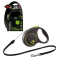 Flexi Automatyczna Smycz Dla Psa Black Design Linka S 5M Green
