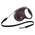 Flexi Automatyczna Smycz Dla Psa Black Design Linka S 5M Różowa