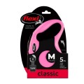 Flexi Automatyczna Smycz New Classic M Taśma 5M Różowa
