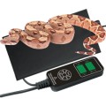 AquosTerra Mata PVC Grzejna Grzewcza z Termostatem i Timerem 53W 30x57cm