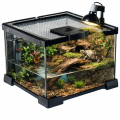 AquosTerra Terraium AquaTerrarium Szklane Wentylowane z Siatką Otwierana Góra 20x20x20cm