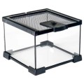 AquosTerra Terraium AquaTerrarium Szklane Wentylowane z Siatką Otwierana Góra 20x20x20cm