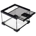 AquosTerra Terraium AquaTerrarium Szklane Wentylowane z Siatką Otwierana Góra 20x20x20cm