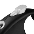 Flexi Automatyczna Smycz Dla Psa Black Linka Taśma S 5M Silver