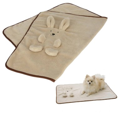 Krebl Koc Dla Szczeniąt Bunny 72X51CM Beżowy