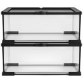 AquosTerra Terraium AquaTerrarium Szklane Wentylowane z Siatką Otwierana Góra 50x30x25cm