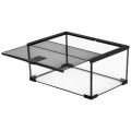 AquosTerra Terraium AquaTerrarium Szklane Wentylowane z Siatką Otwierana Góra 50x30x35cm