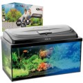 AQUAEL Aqua4Start 60 Zestaw Akwarystyczny dla Początkujących AKWARIUM PROSTE 60x30x30cm 54L + Pokrywa 10W Day&Night + Filtr + Grzałka + Mata