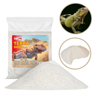 DOPHIN Piasek do terrarium Happet Biały 1kg