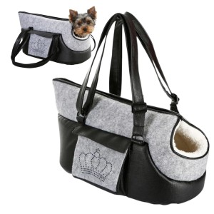 Torba Podróżna Dla Psa Kerbl Chiara Szara Transporter Pies 40x20x21 CM