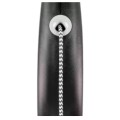 Smycz Dla Psa Flexi Black Design Linka M 5M Kolor Srebrna Mocna